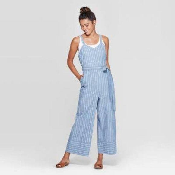 Universal Thread Pants - NEW Universal Thread Blue  Sleeveless Jumpsuit